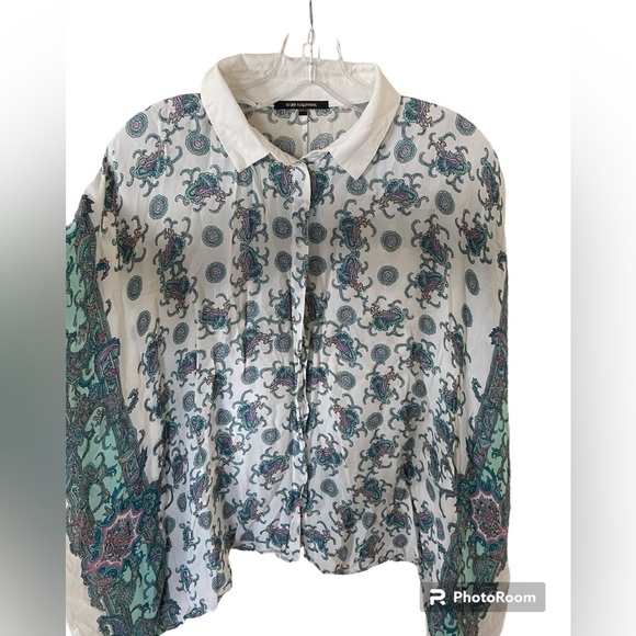 Kobe Halperin Sadie Silk blend blouse top XS/S - Picture 3 of 7